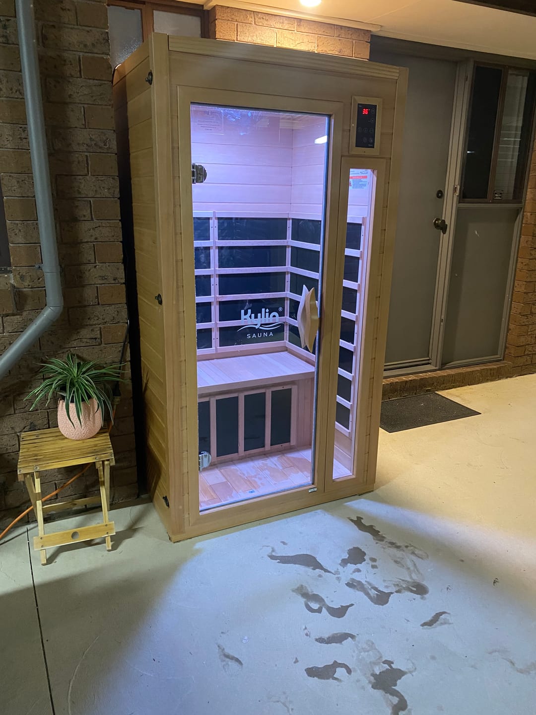 Customer photo review of Kylin Low EMF Carbon Infrared Sauna 1 Person - K8106