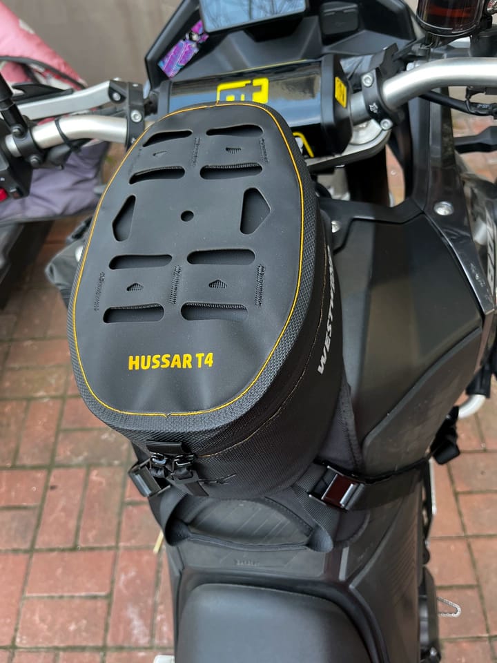 Customer photo review of Hussar Tank Bag