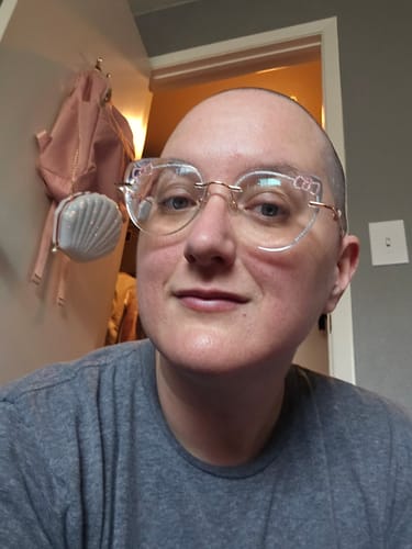 Customer photo review of Kitty Eyeglasses