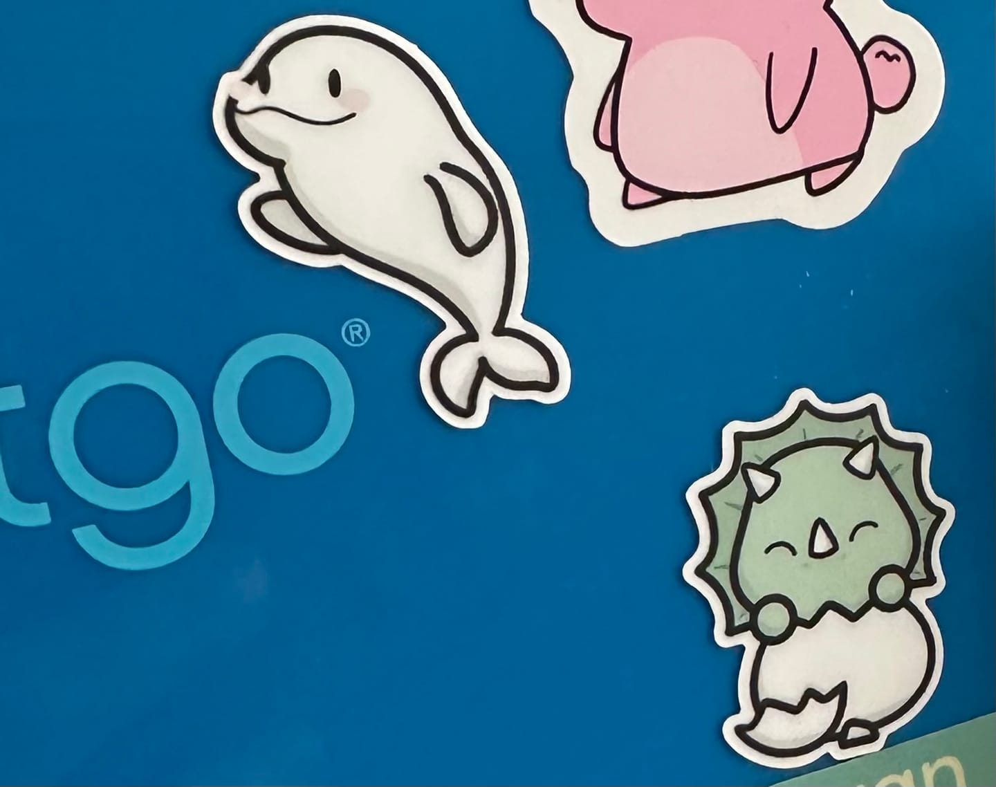Customer photo review of Sticker Sheet - Brontosaurus & Triceratops