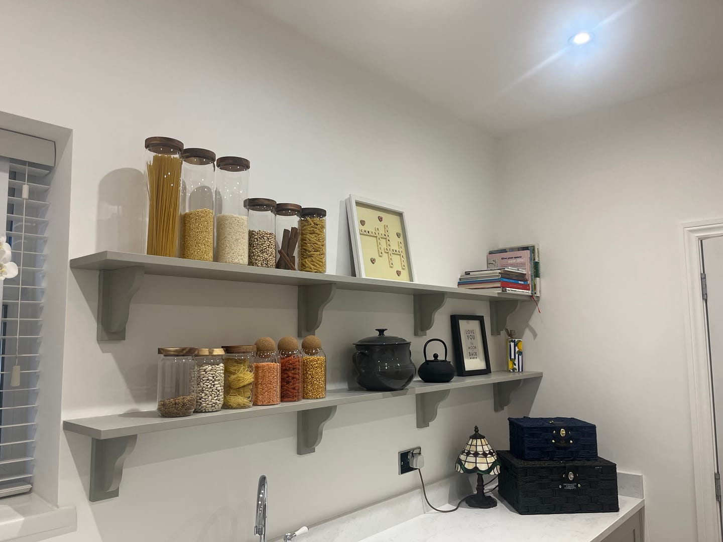 Customer photo review of Ribbed Glass Cork Ball Jar (Multiple Sizes)