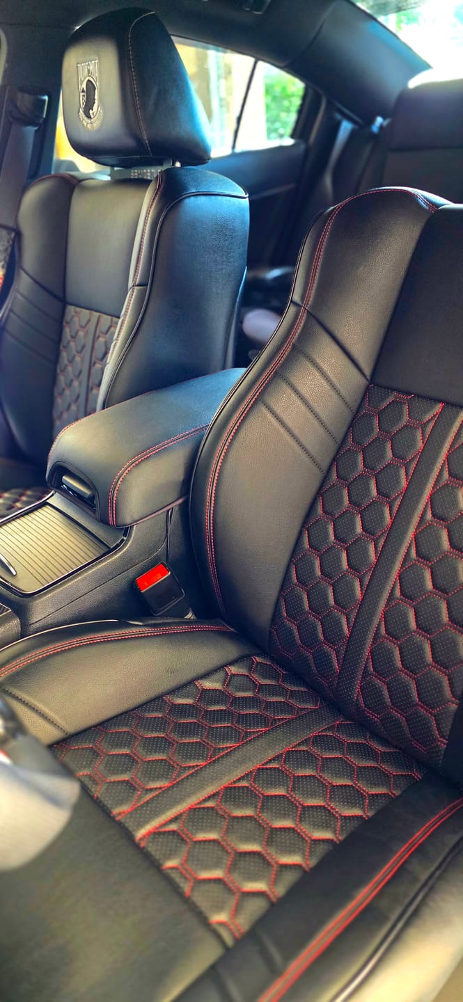 Customer photo review of 2015+ Dodge Charger Center Console Lid Armrest Cover