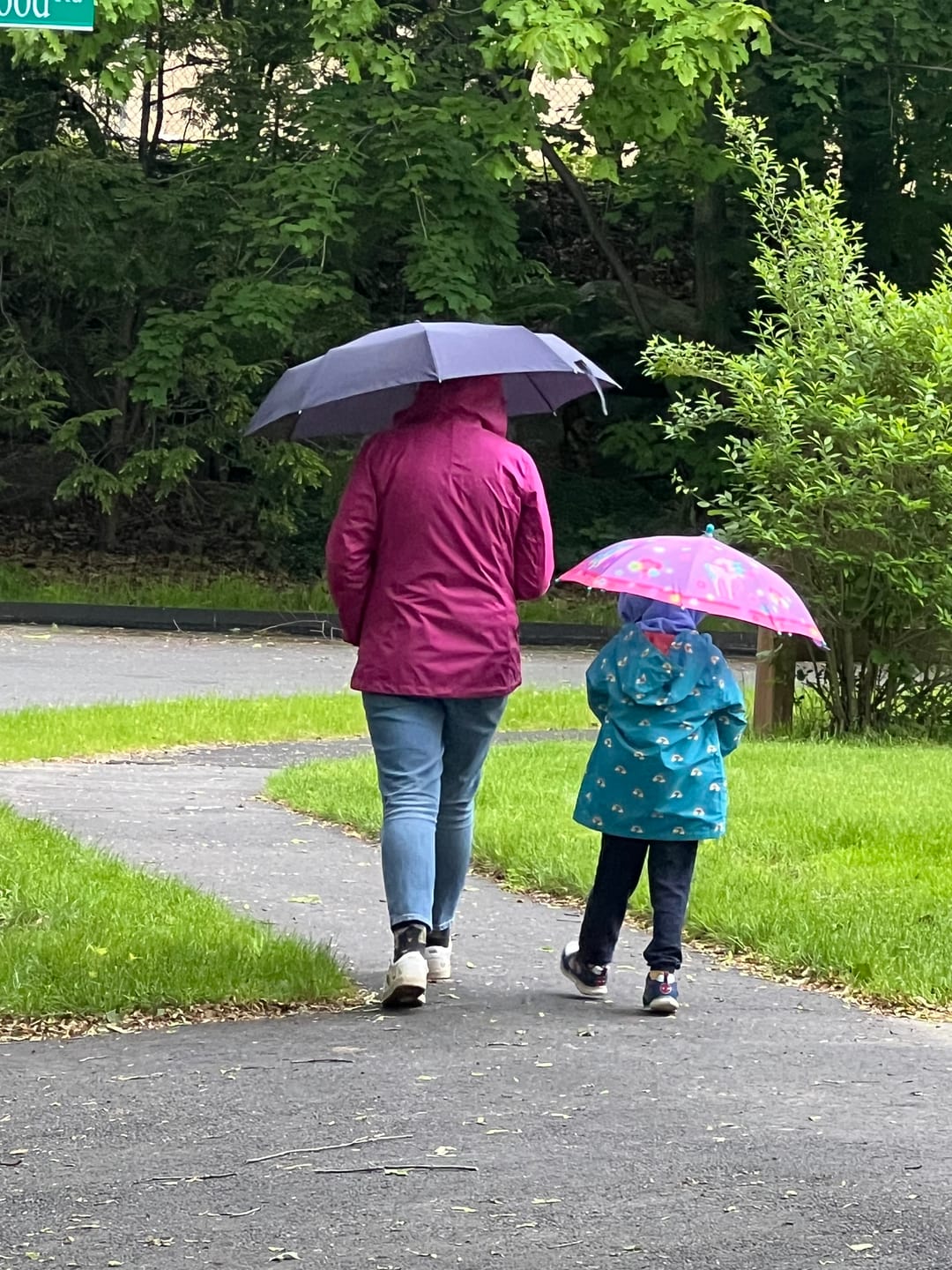 Customer photo review of Rainbow Blue Recycled Waterproof Anorak