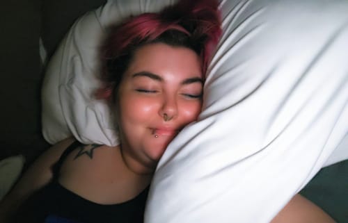 Customer photo review of The Marshmalloo Pillowcase