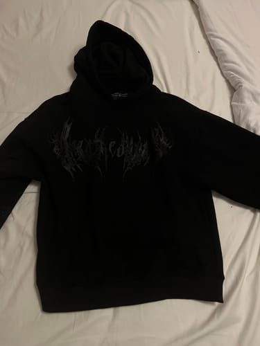 Customer photo review of Cathedral Oversized pullover hoodie [DARKNESS]