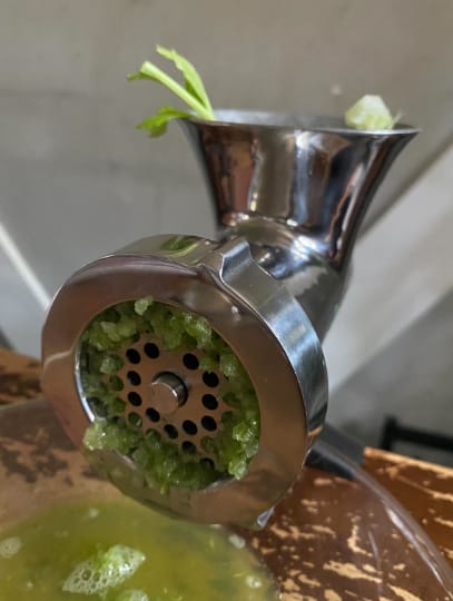 Customer photo review of Manual Meat Grinder