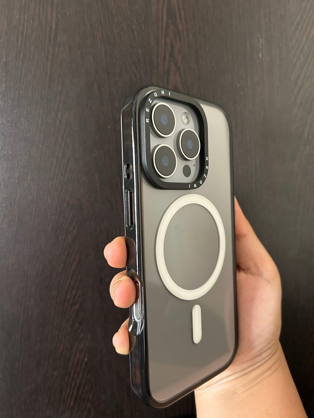 Customer photo review of Reverb 2.0 Impact MagSafe Clear Case