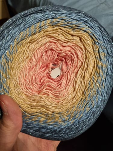 Customer photo review of YarnArt Flowers Moonlight