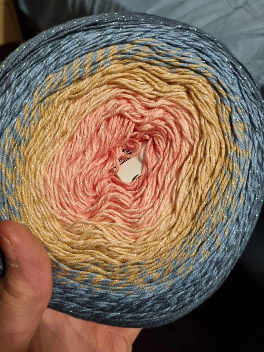 Customer photo review of YarnArt Flowers Moonlight