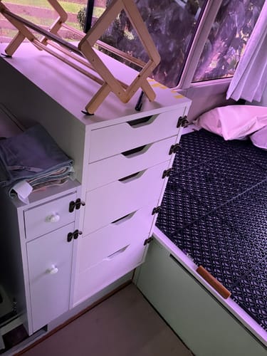 Customer photo review of Vintage Style Bronze Swing Box Clasp Closure Lock Latch for Furniture