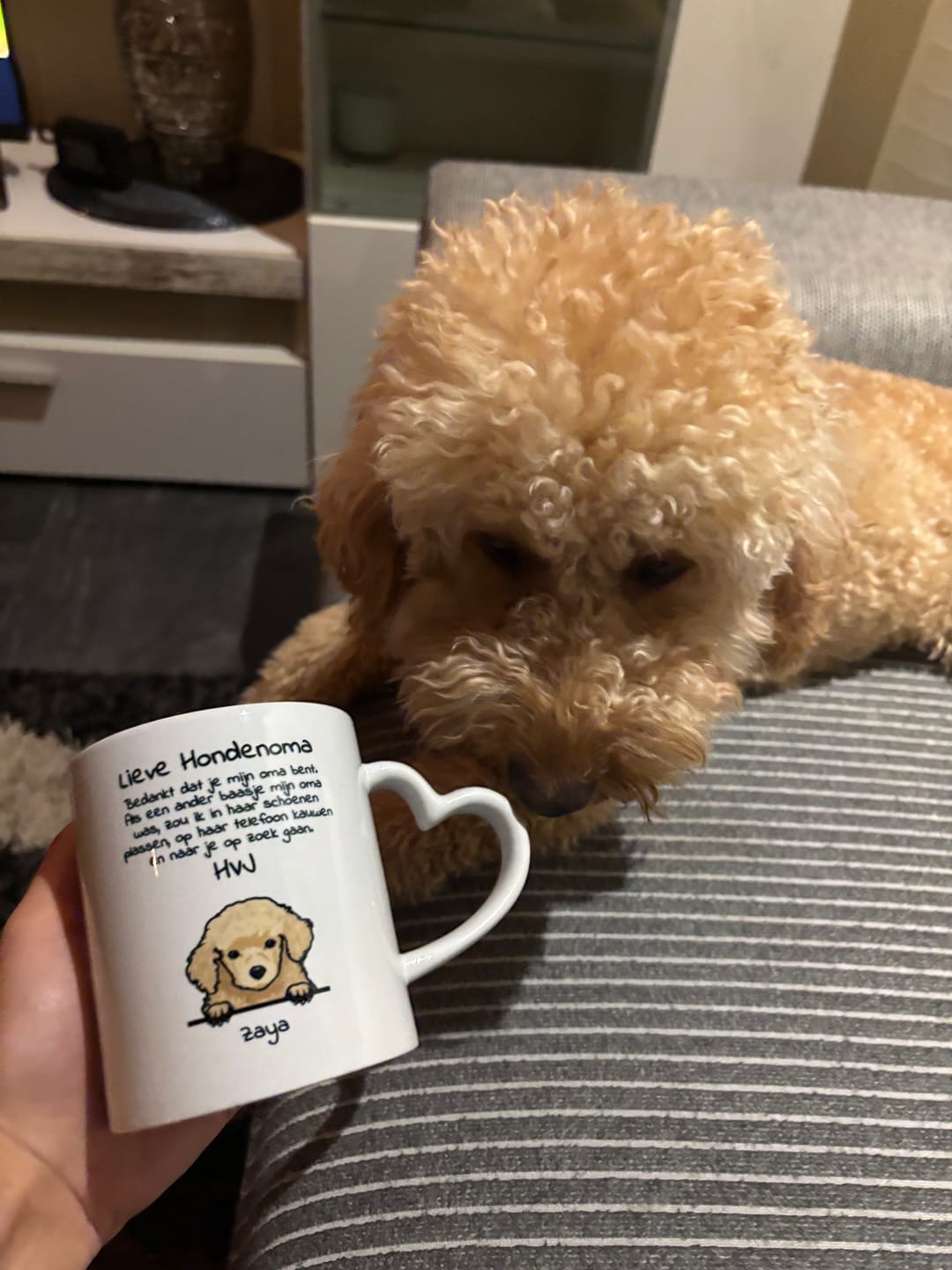 Customer photo review of Lieve Hondemama - Gepersonaliseerde mok