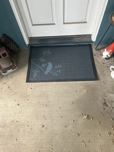 Customer photo review of Aqua-Terra 2' x 3' Dirt Scraping Indoor Outdoor Doormat