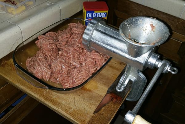 Customer photo review of Manual Meat Grinder