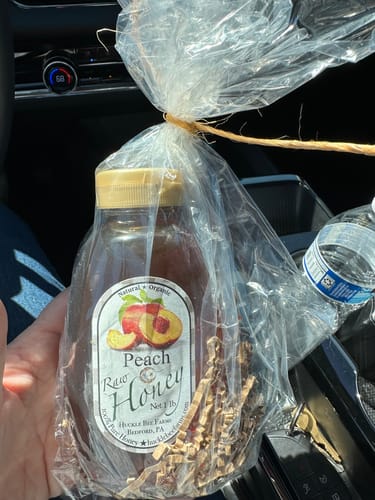 Customer photo review of Peach Infused Honey