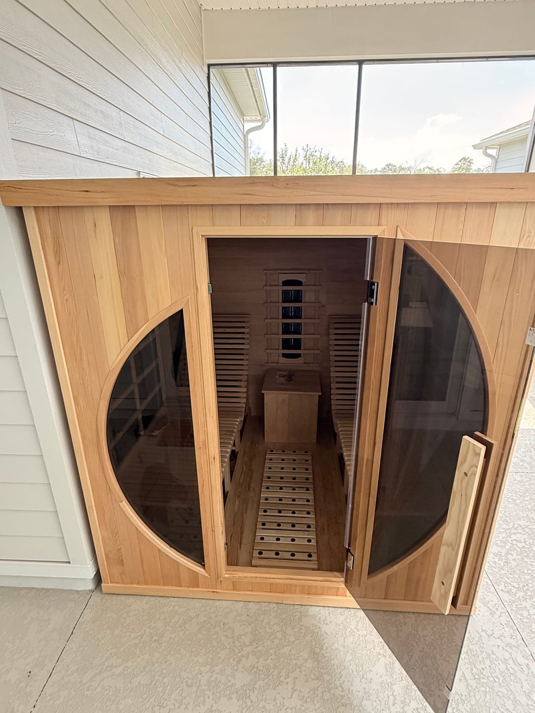 Customer photo review of SAUNASNET® Indoor Sauna Room with Recliner（Best Seller）Infrared 01