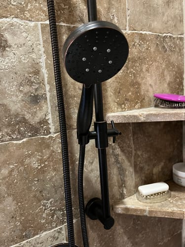 Customer photo review of 3-Spray Handheld Shower Head Set