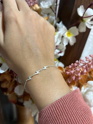 Customer photo review of Lightning Bolt Charm Bracelet