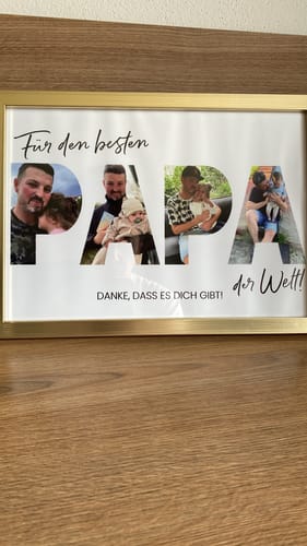 Özlem A. review of Personalisiertes Poster - Für den besten Papa der Welt image 1 out of 1
