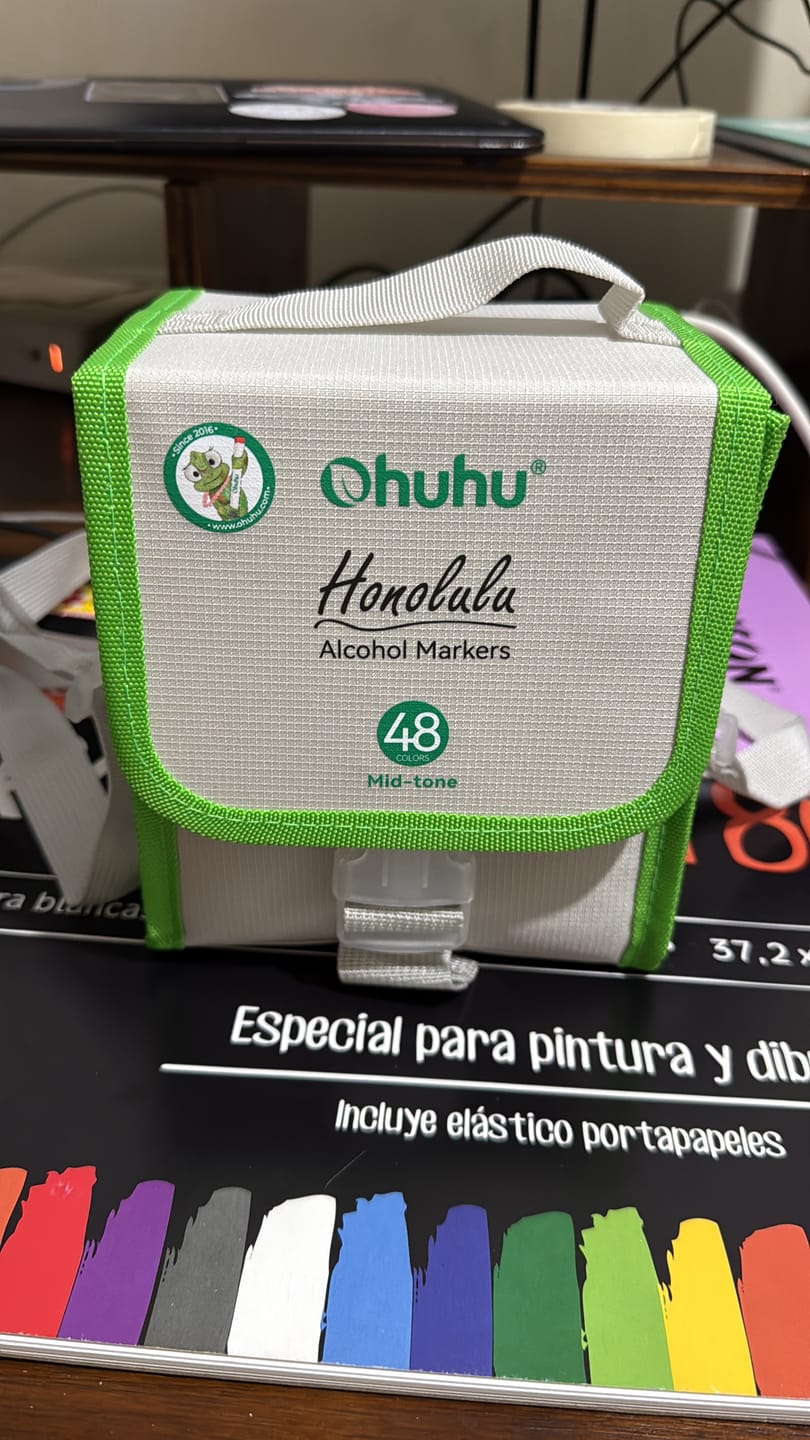 Customer photo review of Ohuhu - Set 48 Marcadores al Alcohol Honolulu A Doble Punta Mid Tones