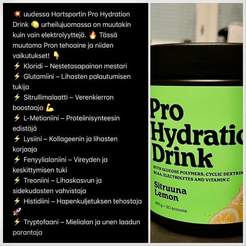 Customer photo review of Pro hydration drink 455g