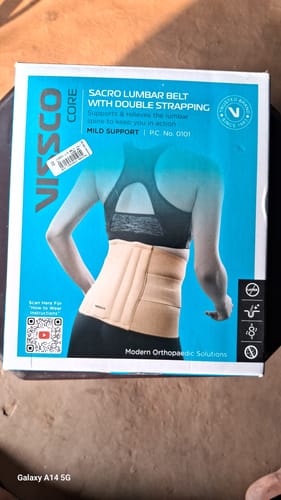 Customer photo review of Sacro Lumbar Belt (Mild Support) | Provides Support to Lower Back | Corrects Posture & Relieves Back Pain (Beige)
