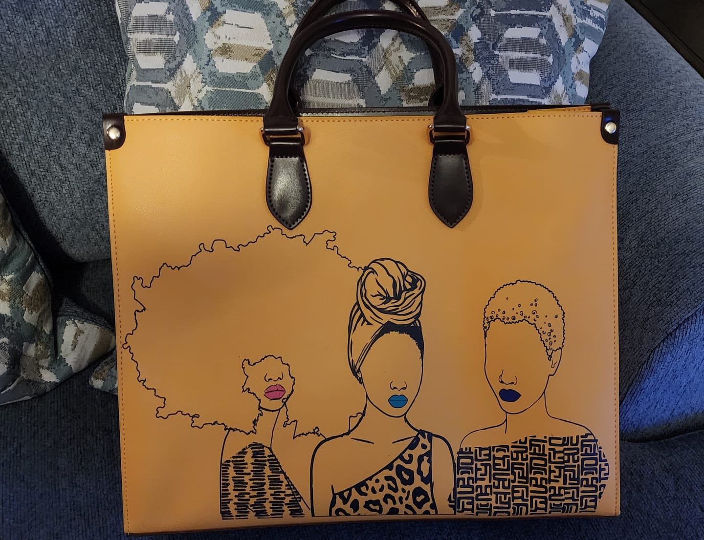 Customer photo review of Mahogany Tote Bag