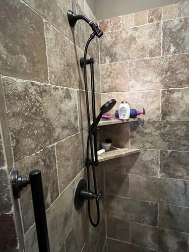Customer photo review of Slide Bar with Shower Head Holder