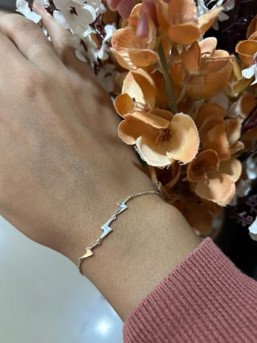 Customer photo review of Lightning Bolt Charm Bracelet