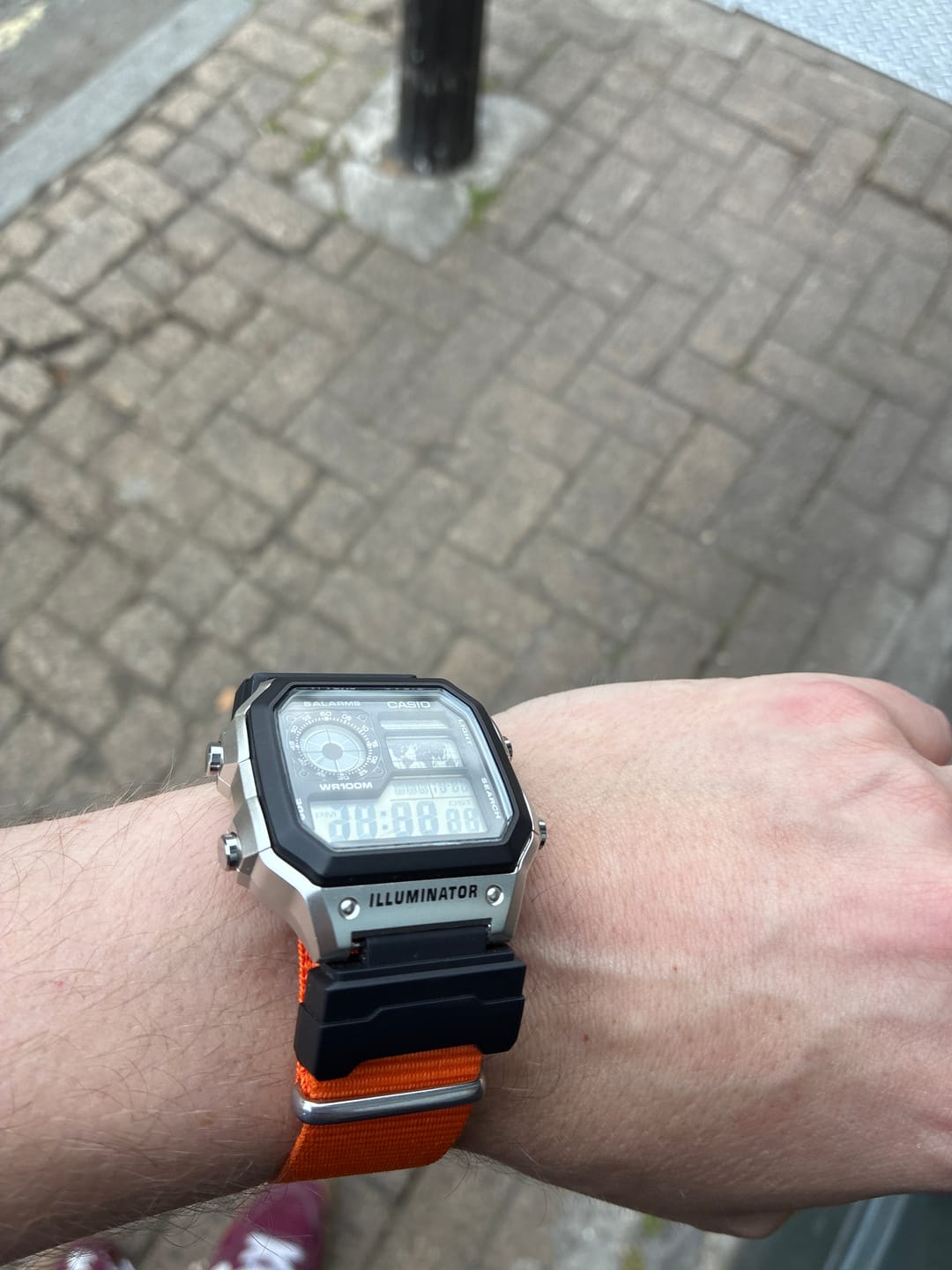 Customer photo review of Classic Military Style Strap for G-Shock Watch