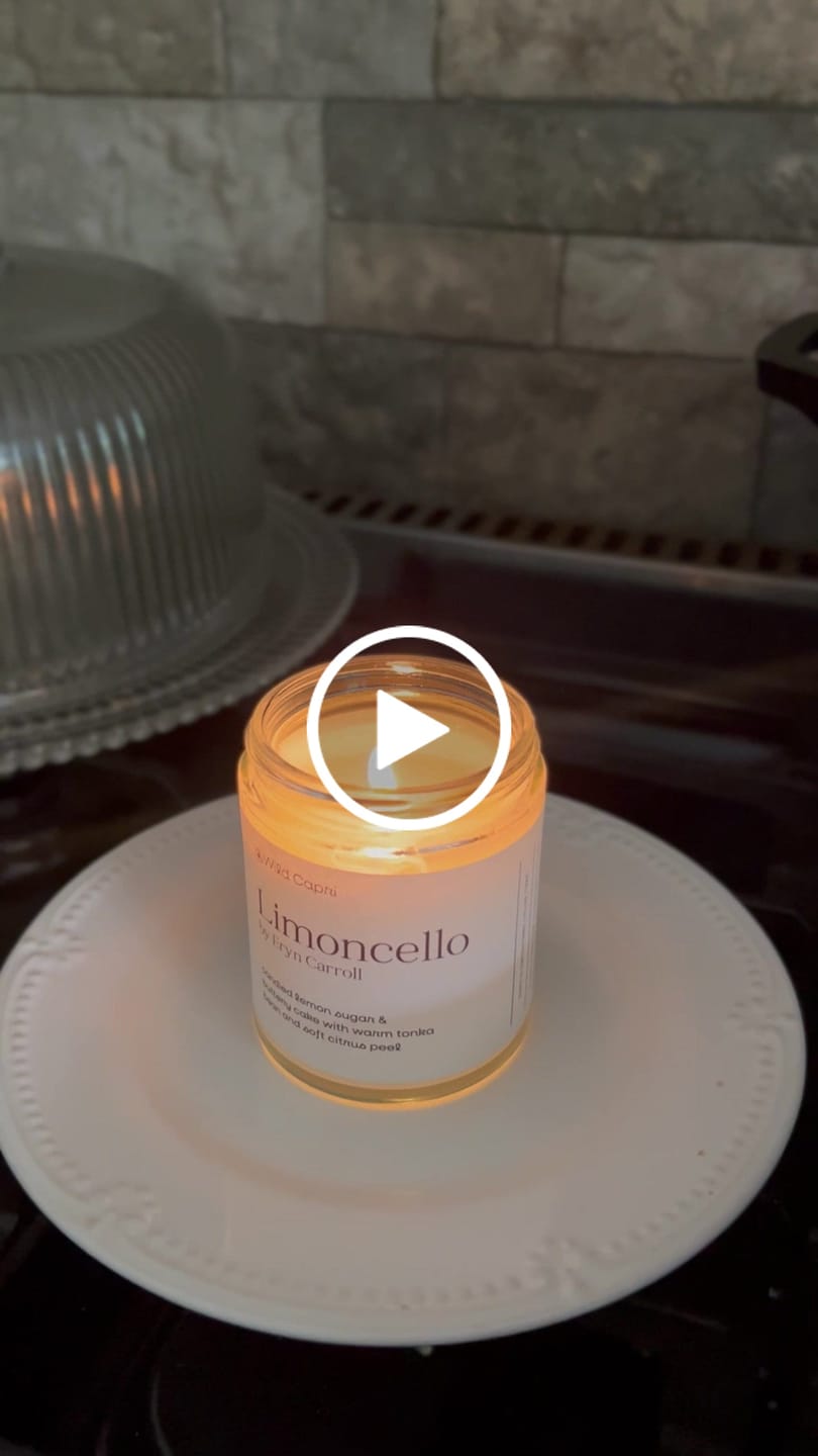 Customer video review of Limoncello Candle by Eryn Carroll
