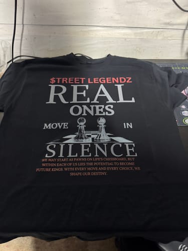 Customer photo review of DTF Transfer Film A3+ (13 x 19) 100 Sheets - Hot Peel