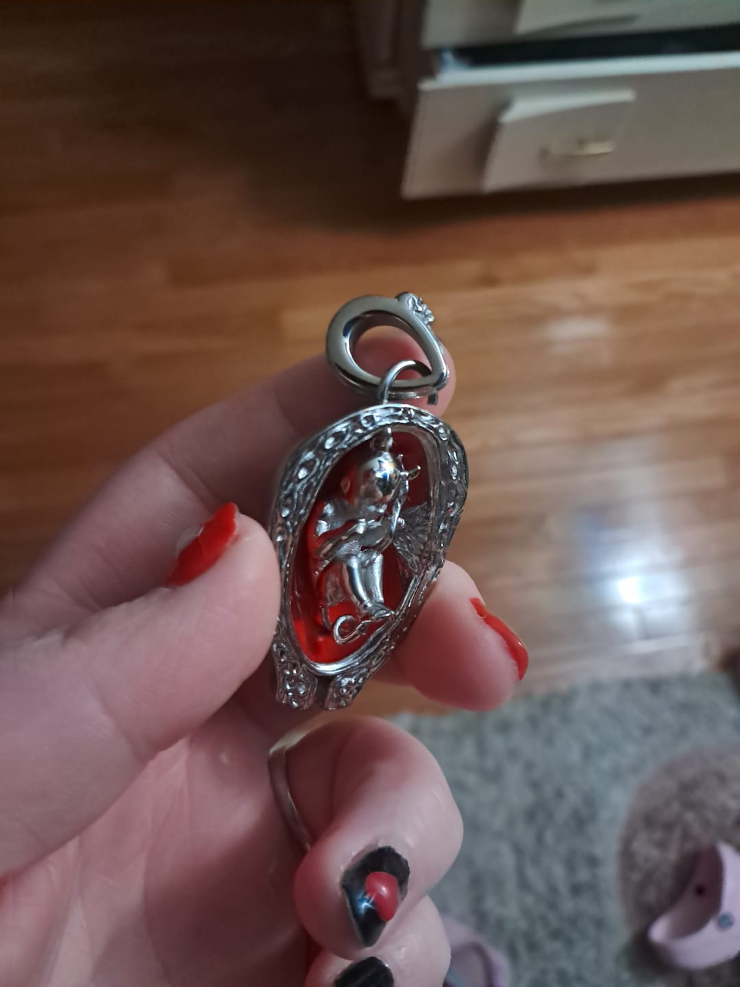 Customer photo review of DEVIL EMBRYO PENDANT