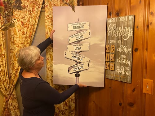 Dennis S. review of My Street Sign Custom Children Names Personalized Canvas Print image 1 out of 1