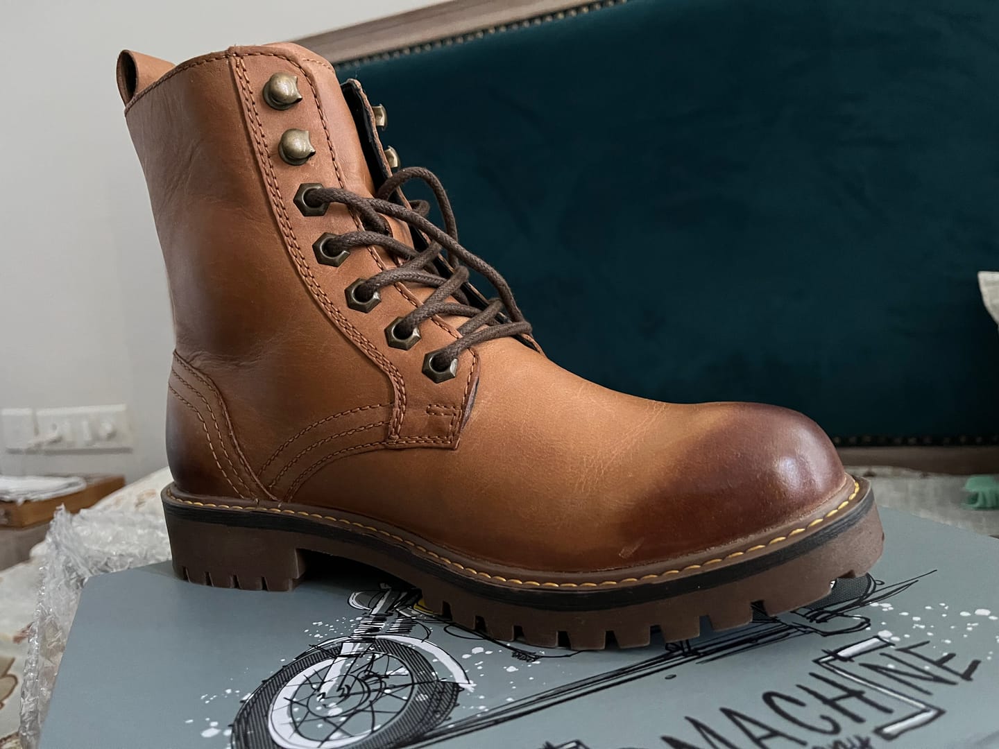 Customer photo review of boots derby vintage stallion