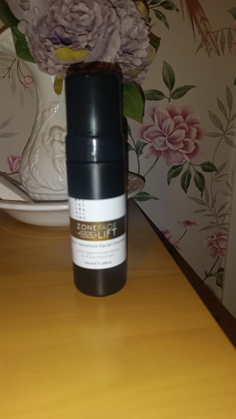 Customer photo review of Rose + Geranium Foaming Facial Cleanser