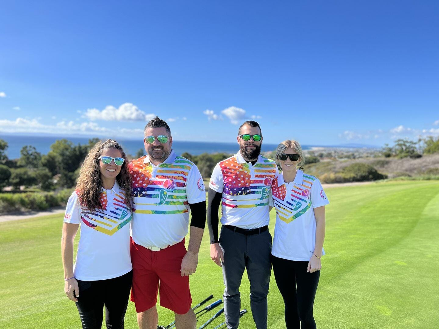 Customer photo review of American Swing Swear Repeat Golf Shirt I0512