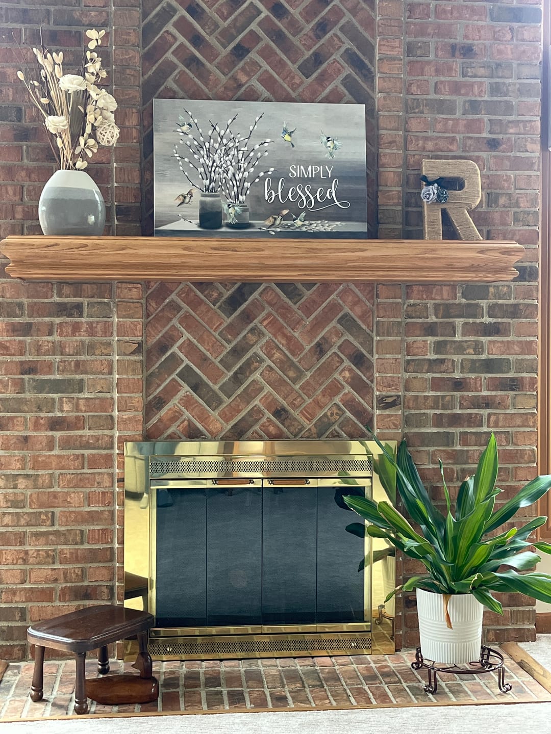Customer photo review of Simply Blessed Wall Art Canvas - Christian Wall Art
