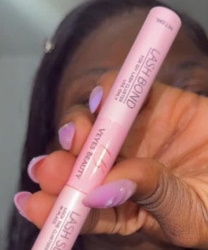Customer photo review of Lash Bond & Seal - Black 10ml