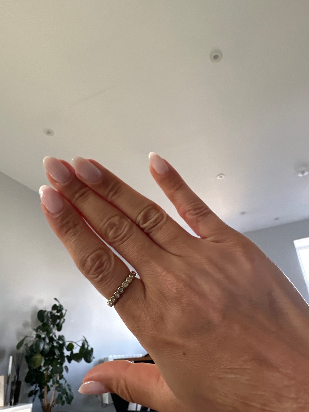 Customer photo review of Bezel Tennis Ring