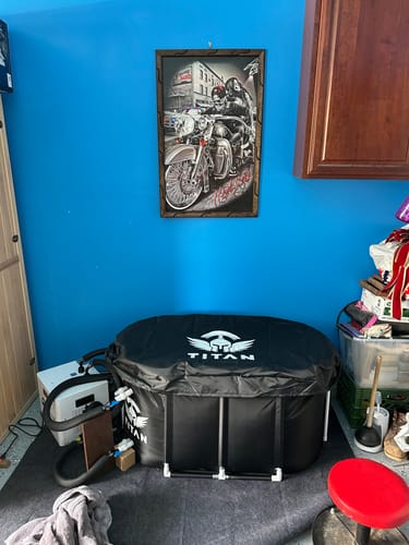 Customer photo review of Bravo XL Cold Plunge Tub + Chiller Bundle