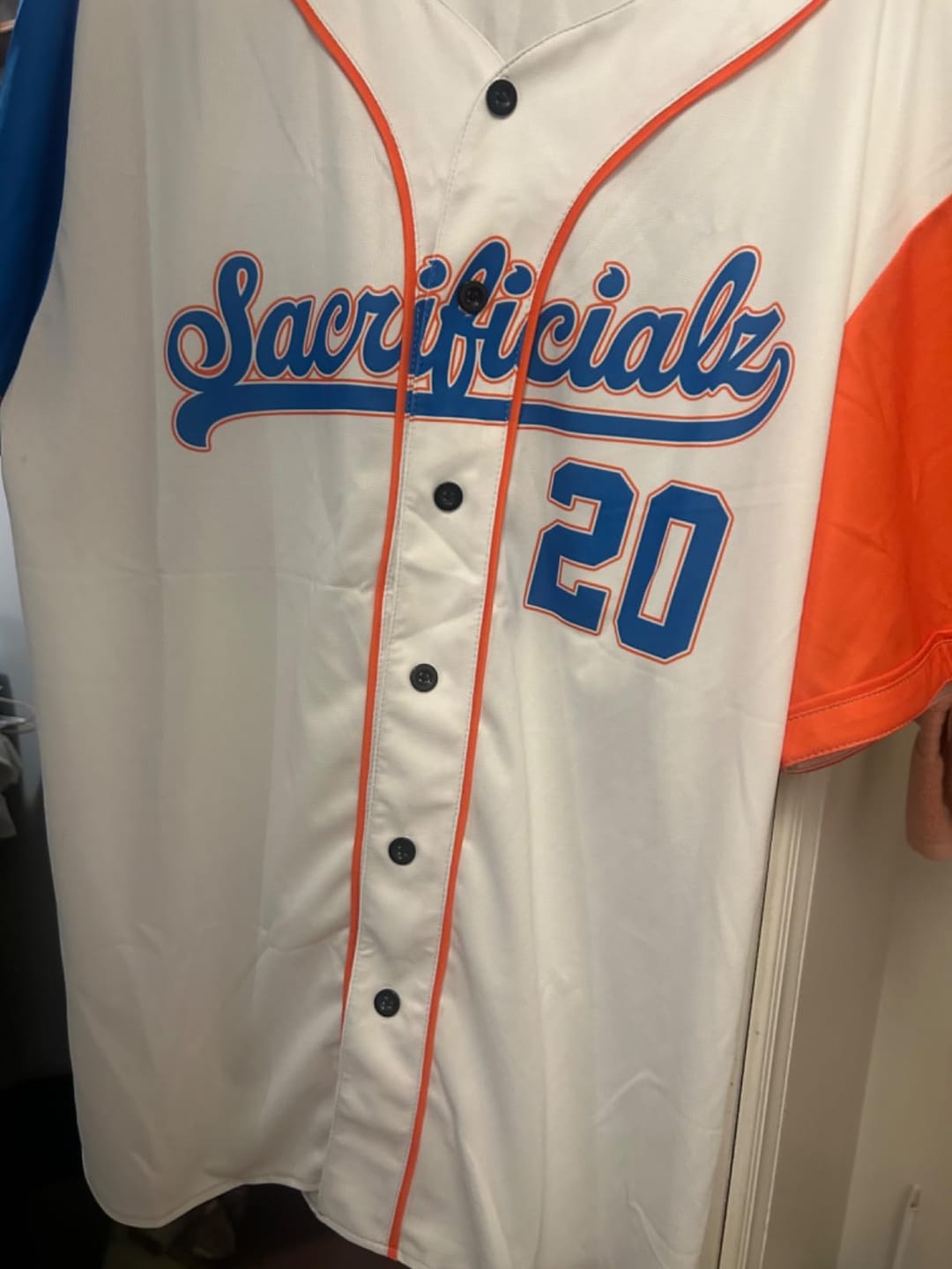 Customer photo review of Custom Baseball Jersey Stitched Personalized Baseball Sports Uniform For Men Women Boy