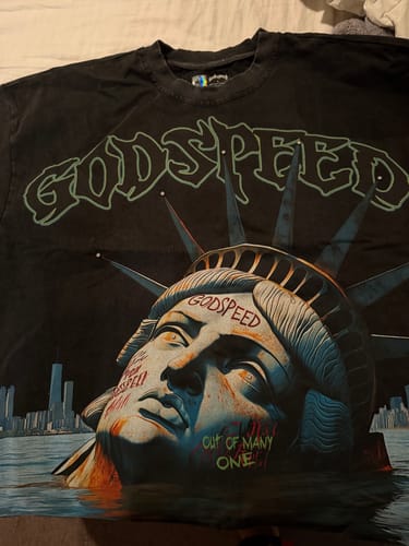 Customer photo review of Godspeed Miami Sunken Liberty Tee Black *Miami Exclusive*