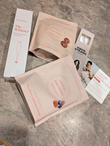 Customer photo review of Motherhood Hydration Powder - Mixed Berry