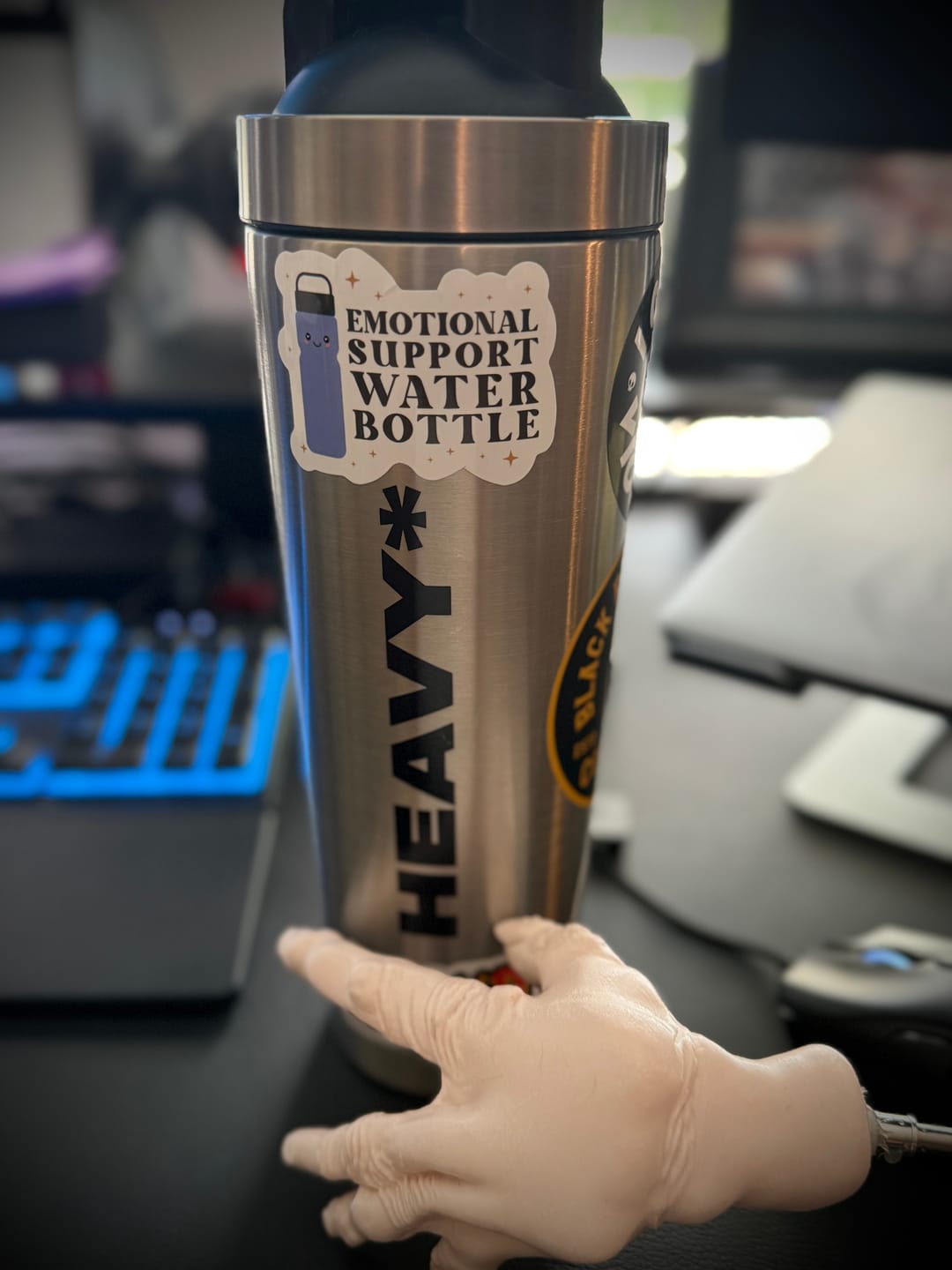 Customer photo review of 5lb HEAVY* Shaker | 25.3oz Stainless Steel Weighted Shaker