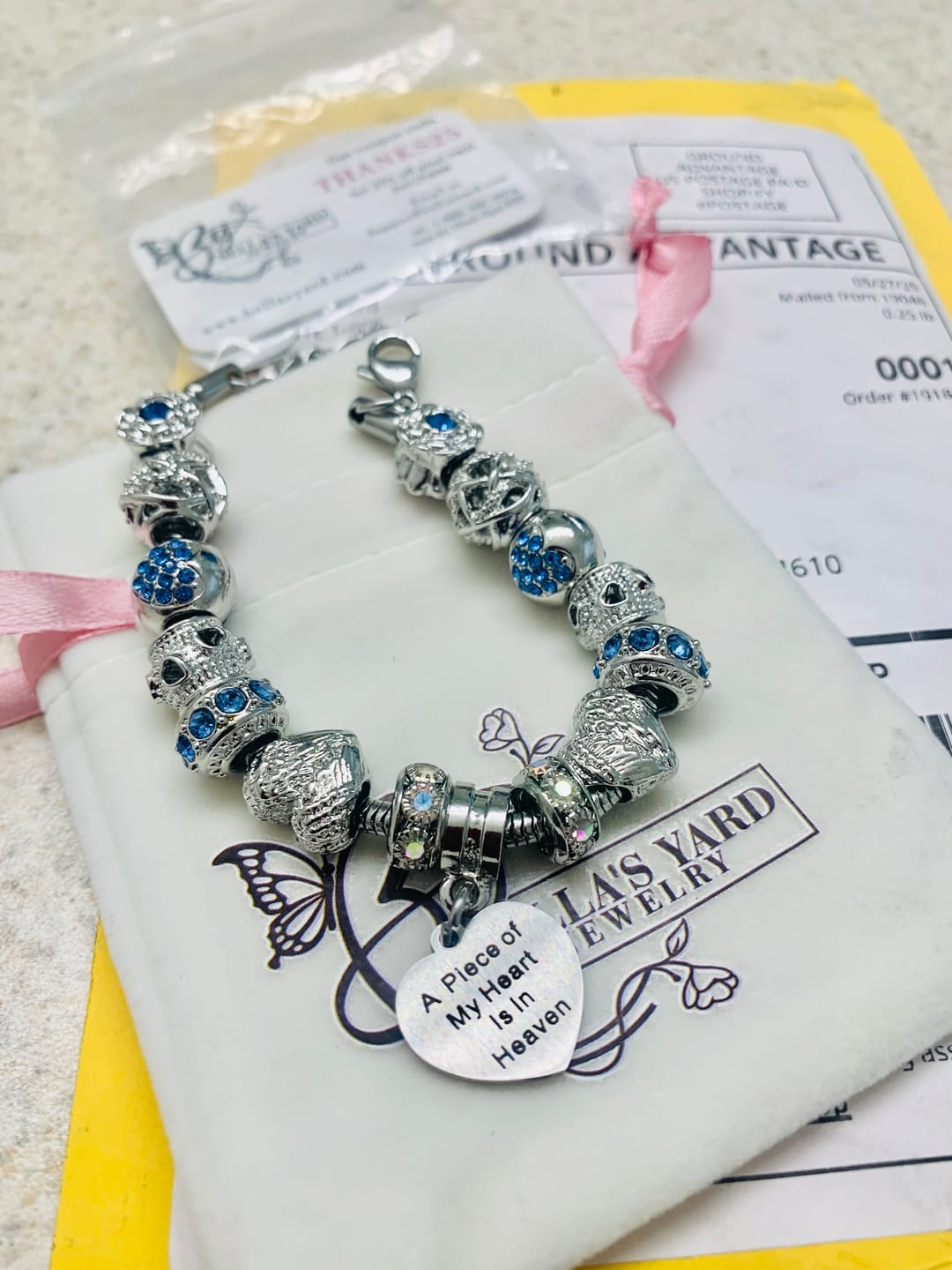 Customer photo review of Piece Of My Heart Bracelet