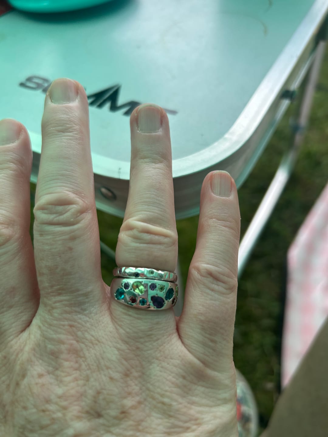Customer photo review of Candy Slim Band Ring