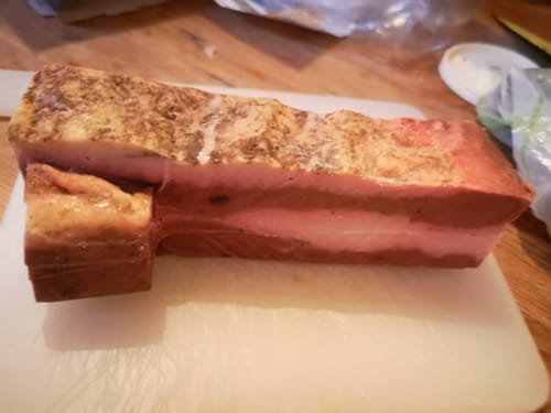 Customer photo review of Pancetta Affumicata vegetale e senza glutine - 250 g