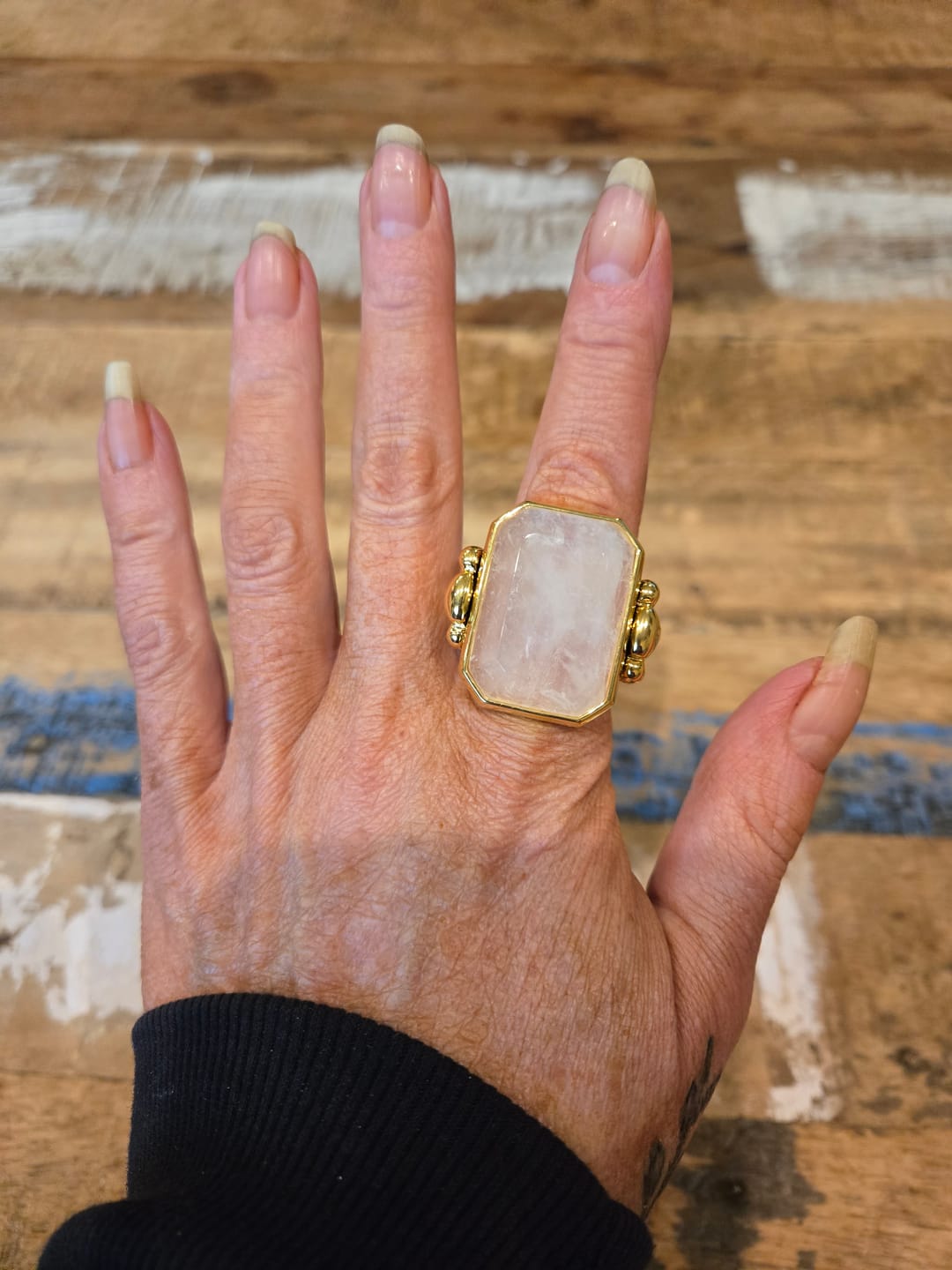 Customer photo review of Marique French Vintage Crystal Ring