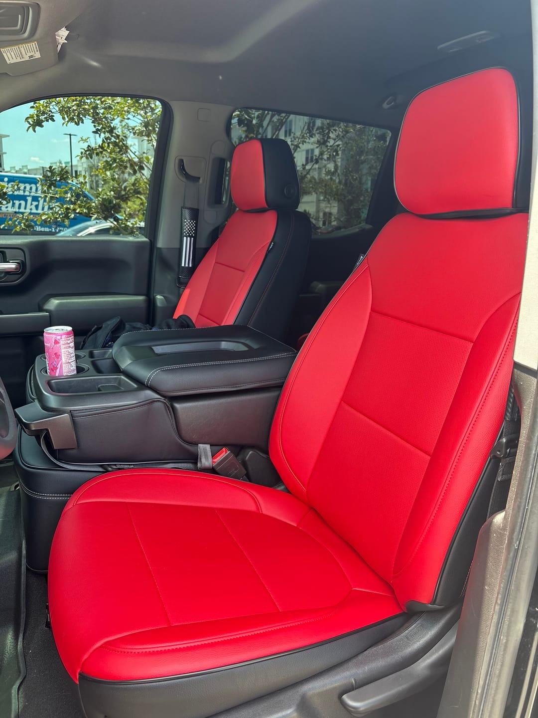 Customer photo review of 2019+ Chevrolet Silverado Premium Custom Leather Seat Covers
