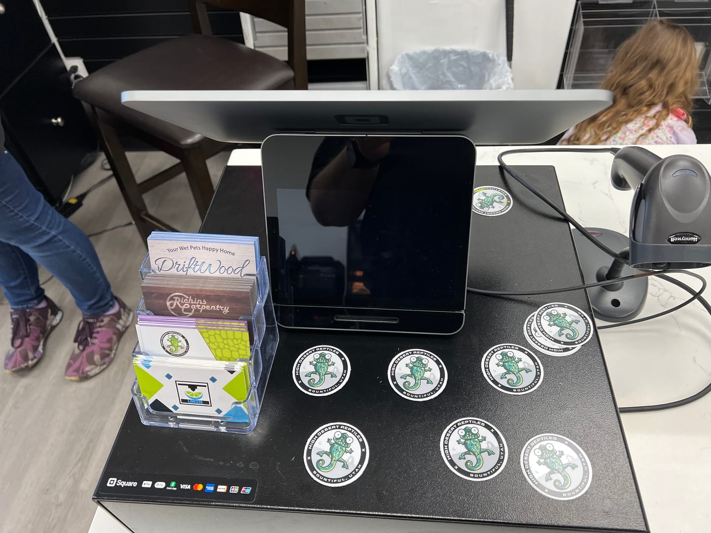 Customer photo review of 2" Custom Vinyl Stickers (500 Pack)